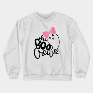 Cute Ghost, Boo Crew, Funny Halloween Crewneck Sweatshirt